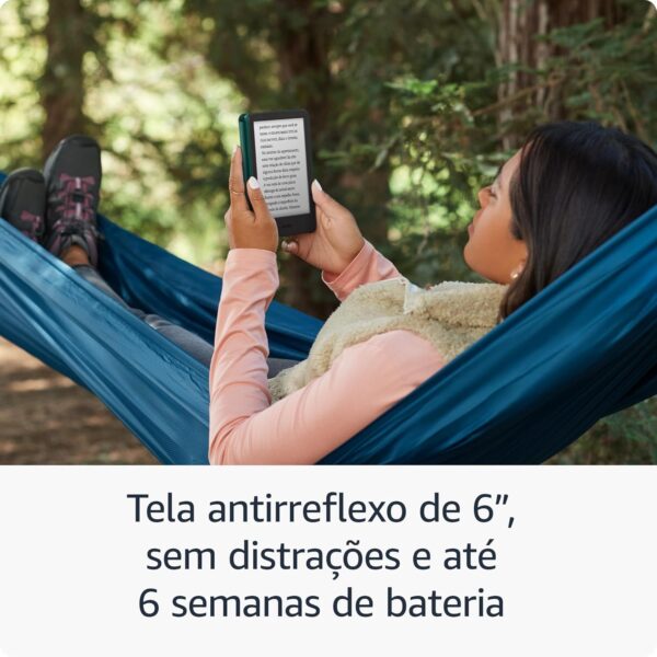 Kindle 16 GB (Última geração) - Leve e compacto, com tela antirreflexo, trocas de página mais rápidas, luz frontal ajustável e bateria de longa duração - Imagem 4