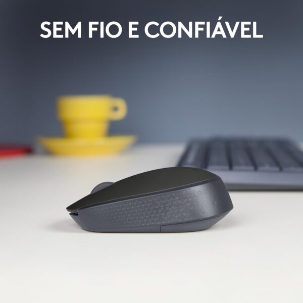 Mouse sem fio Logitech M170 com Design Ambidestro Compacto, Conexão USB e Pilha Inclusa - Imagem 2