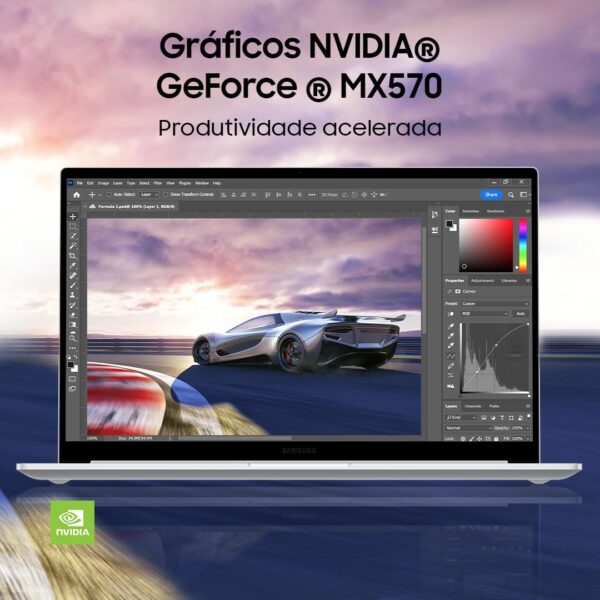 Samsung Galaxy Book4 Intel® Core™ i7 150U, Windows 11 Home, 16GB, 512GB SSD, NVIDIA® GeForce® MX570, 15.6'' Full HD LED, FingerPrint, 1.57kg*. - Imagem 6