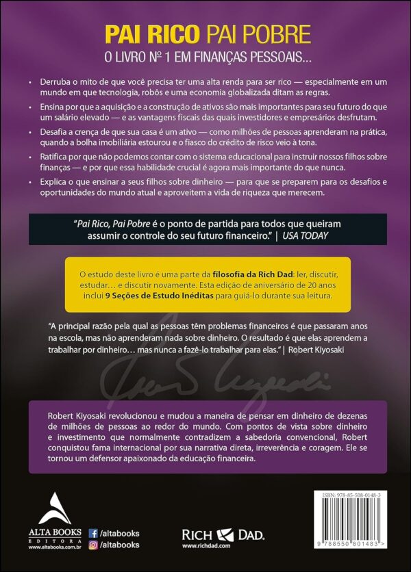 Pai Rico, pai Pobre: Edição de 20 Anos Atualizada e Ampliada Capa - Imagem 2