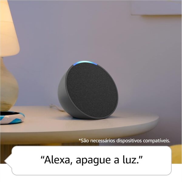 Echo Pop (Geração mais recente) | Smart speaker compacto com som envolvente e Alexa - Imagem 3